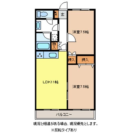 Ｙ´Ｓコートの物件間取画像